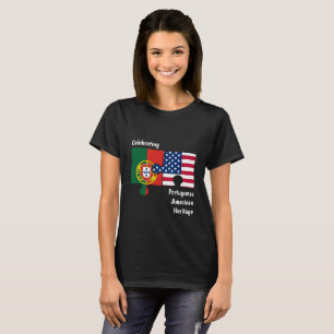 Custom Portuguese American  T-Shirt