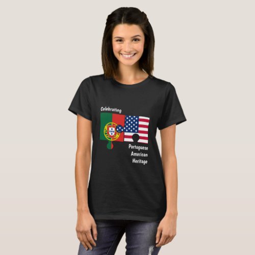 Custom Portuguese American  T_Shirt