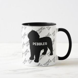 CUSTOM Portuguese Water Dog Silhouette Mug