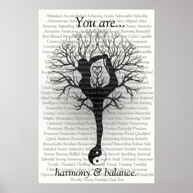 Custom Positive Affirmation Poster (Front)