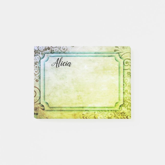 custom post it note vintage style (Front)