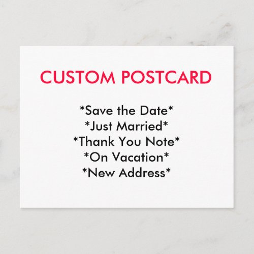 Custom Postcard