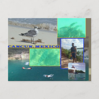 CUSTOM POSTCARDS- CANCUN COLLAGE 10 POSTCARD