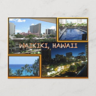 CUSTOM POSTCARDS- HAWAII COLLAGE# 6 POSTCARD