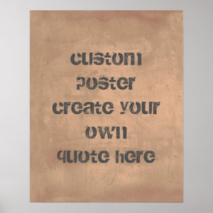custom poster add your own quote