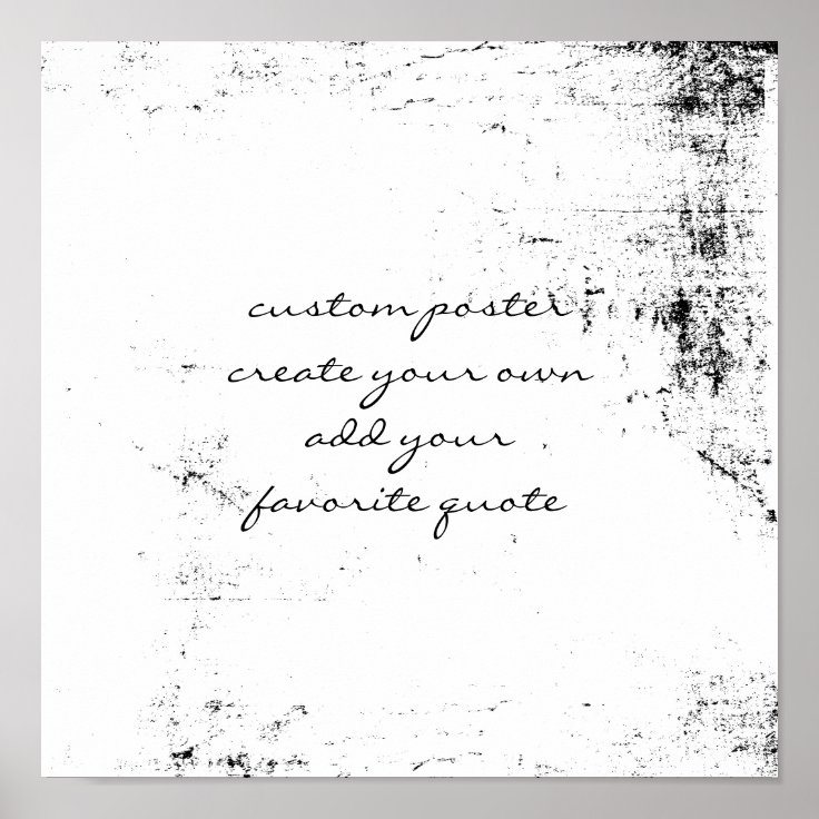 custom-poster-create-your-own-quote-wall-art-zazzle