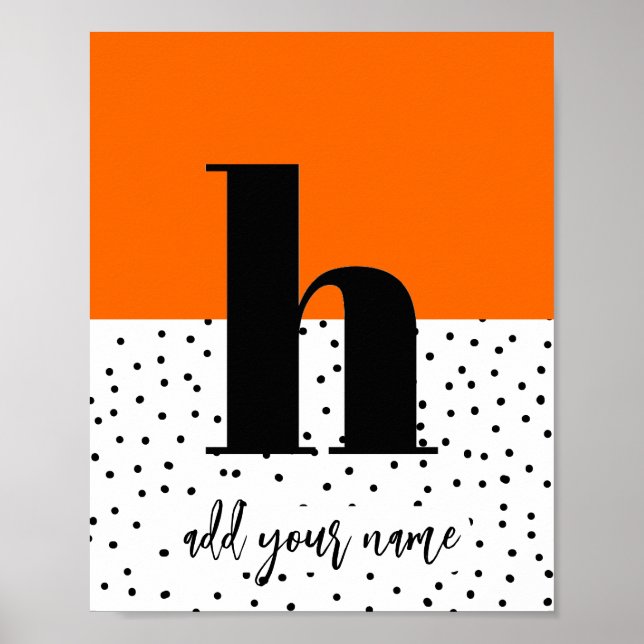 CUSTOM - Poster - Lower Case h (Front)