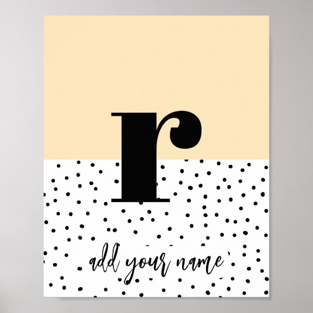 CUSTOM - Poster - Lower Case r (Front)