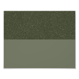 Custom Poster – Moss Green Textured Split