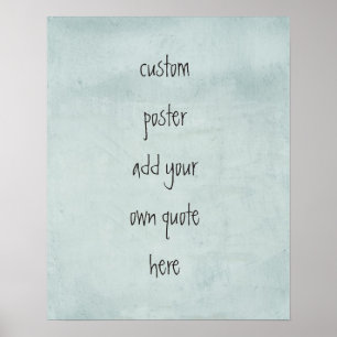 custom poster personalize with your own quote