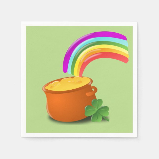 Custom Pot a Gold Napkin (Front)