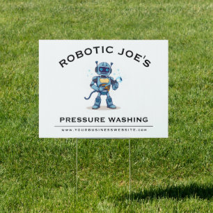 Custom Power Washing Company Sign