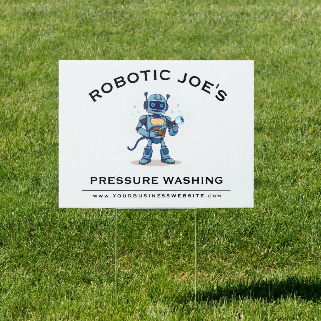 Custom Power Washing Company Sign (Insitu)