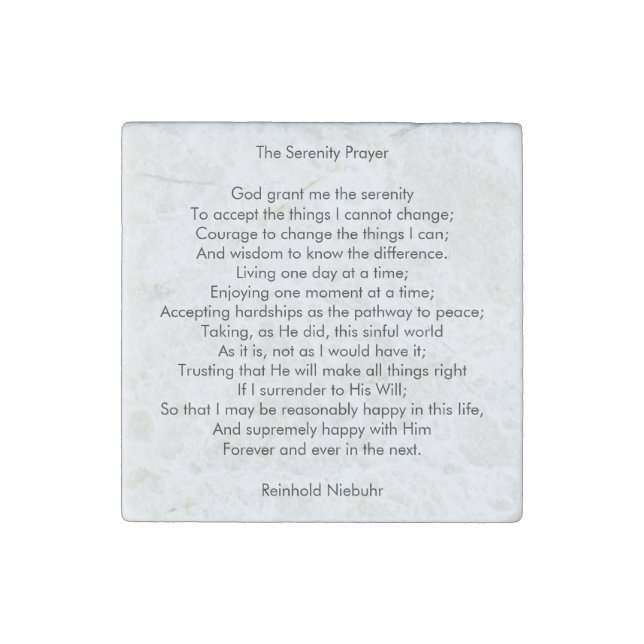 Custom prayer song motivational quote message stone magnet (Front)