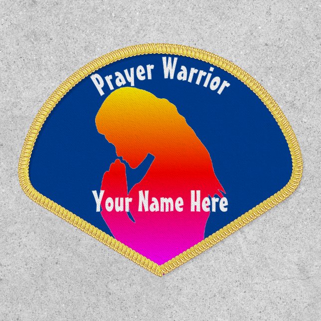 Custom Prayer Warrior Patch (Front)