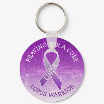 Custom Praying for a Cure Lupus Warrior Key chain