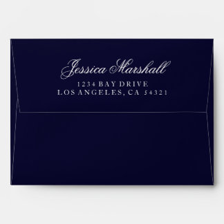 Custom Pre-Addressed Envelope - (5x7 - A7) Navy