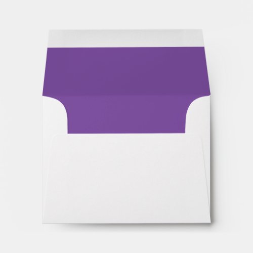 Custom Pre_Addressed Lavender Purple Envelope