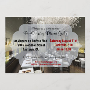 Custom Pre/Grand Opening Restaurant Invites