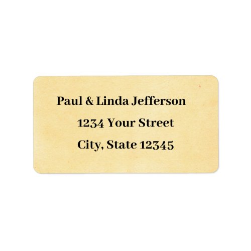 Custom Pre_printed Cream Christmas Address Labels