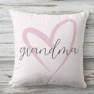 Custom Pregnancy Announcement Grandma Nana Glamma Throw Pillow