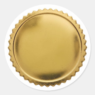 Custom Premium 3D Seal Foil Blank Starburst Gold
