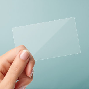 Custom - Premium Clear, See-Throgh 3.5" x 2" Clear Business Cards