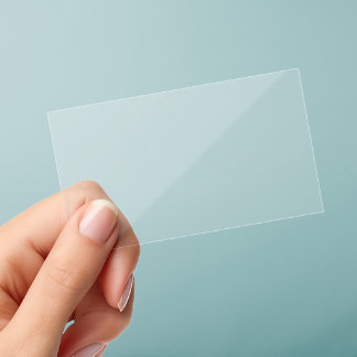 Custom - Premium Clear, See-Throgh 3.5" x 2" Clear Business Cards