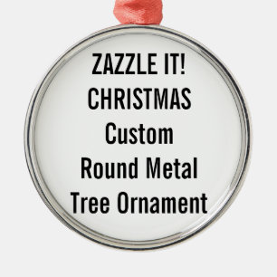Custom Premium Round Christmas Tree Ornament