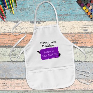 Custom Preschool Fun Purple Scrap Paper Art