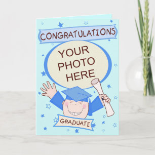 Custom Preschool / Kindergarten Boy Graduation Card