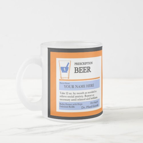 Custom Prescription Beer Mug