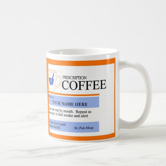 Custom Prescription Coffee Mug (Right)