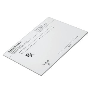 Custom Prescription Notepad – Editable Doctor RX 