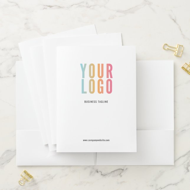 Custom Presentation Folder Logo Business Card Slot (In Situ)