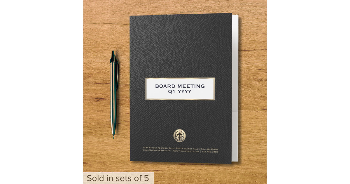 Custom Presentation Folder with Pockets Zazzle