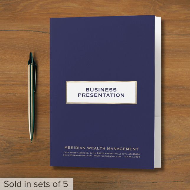 Custom Presentation Folders with Pockets (Creator Uploaded)