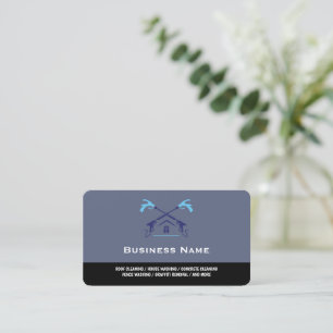 Custom Pressure Washer modern Power Washing Business Card