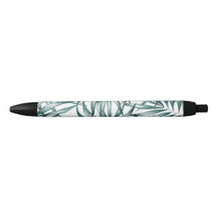 Custom pretty green leaves design pen
