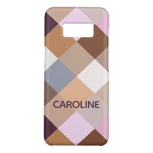 Custom Pretty Provence Lavender Mosaic Pattern Case_Mate Samsung Galaxy S8 Case
