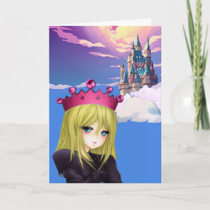Custom Princess and Castle Greeting Card