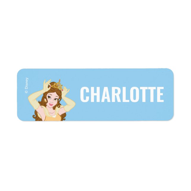 Custom Princess Belle | Back to School Labels (Front)