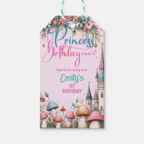 Custom Princess Fairy Girls Birthday Fairycore Gift Tags