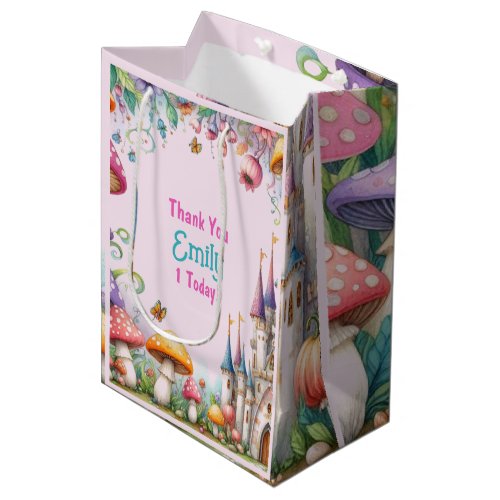 Custom Princess Fairy Girls Birthday Fairycore Medium Gift Bag