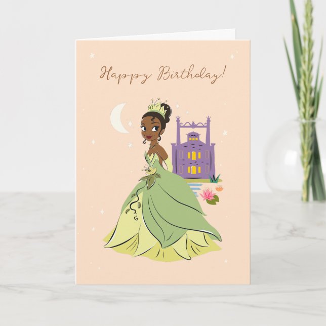 Custom Princess Tiana Birthday Card (Front)