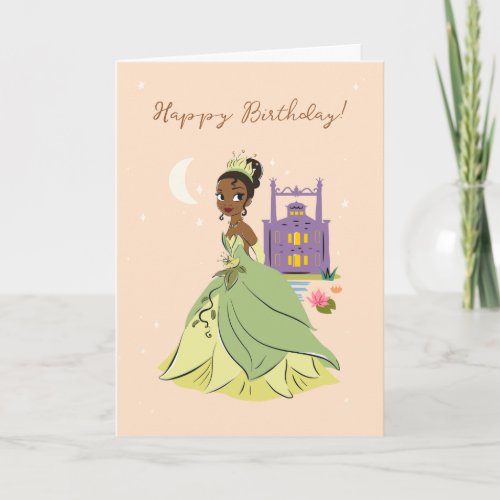 Custom Princess Tiana Birthday Card