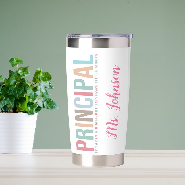 Custom Principal Vertical Lettering  Insulated Tumbler (Creator Uploaded)