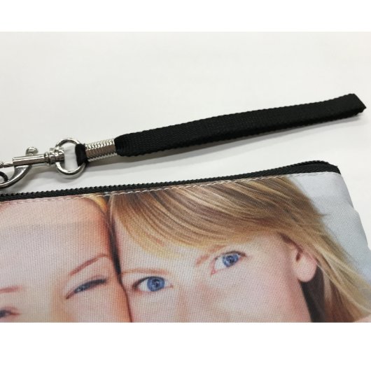 Custom Print 5"x8" Cosmetic Bag (Blk Hand Strap)