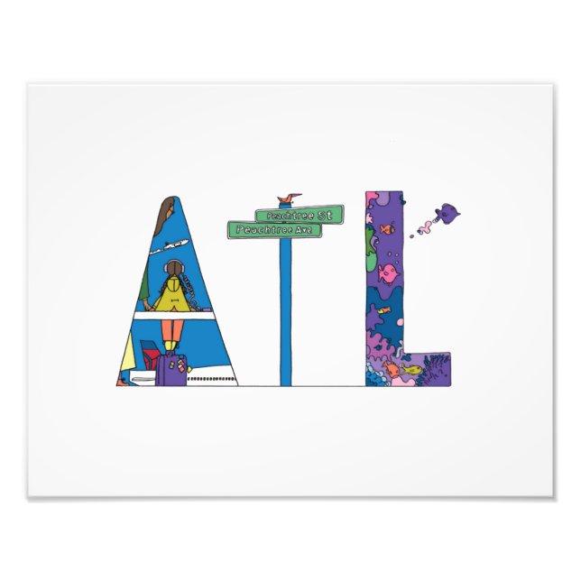 Custom Print | ATLANTA, GA (ATL) (Front)