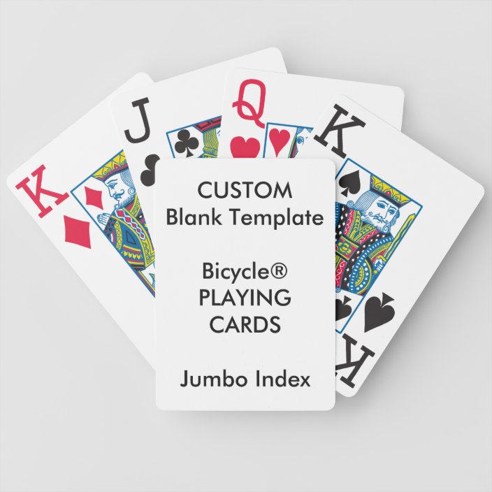 Playing Card Print Template from rlv.zcache.com